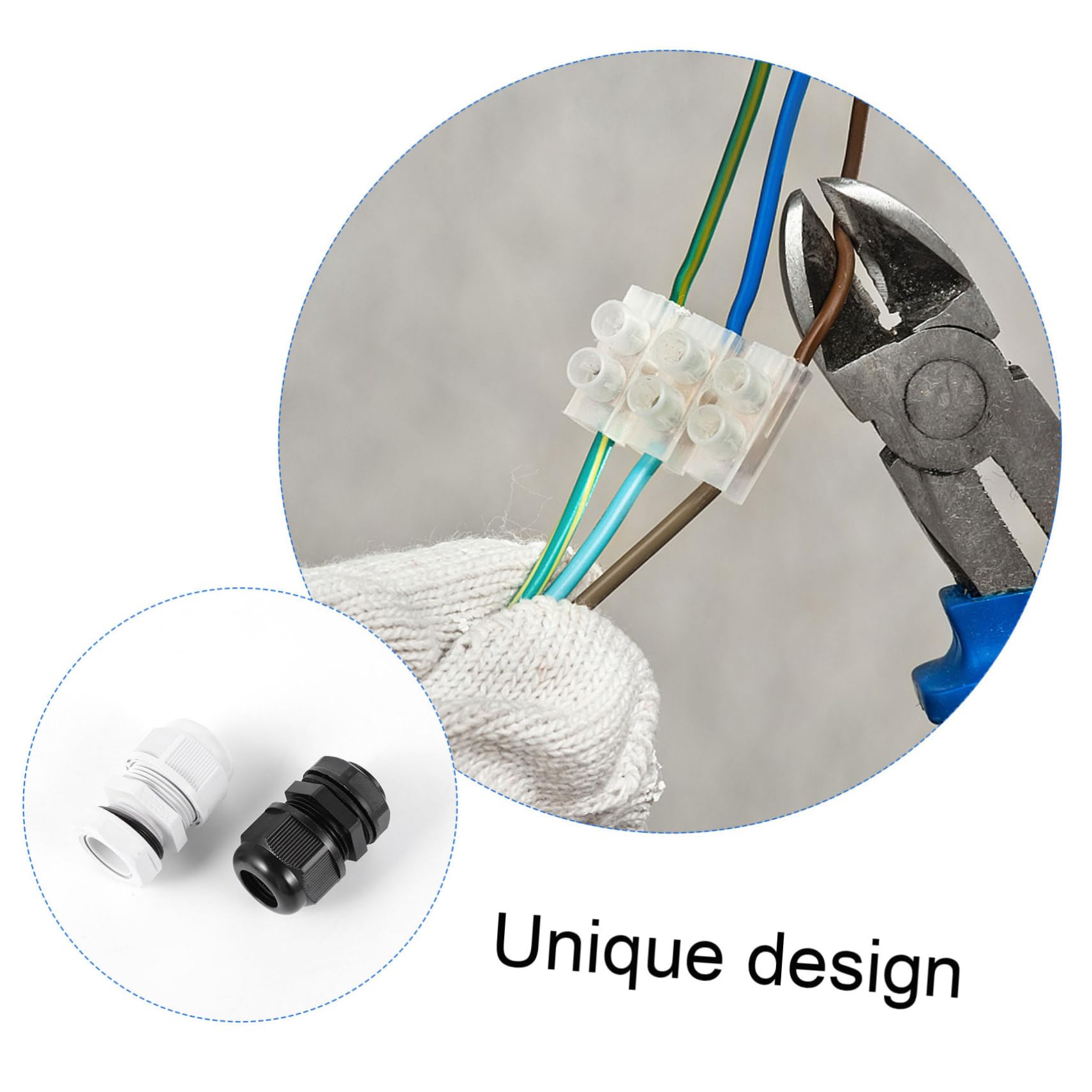 Tofficu 40 Piezas Prensaestopas Para Cables Conector De Cable Conector De Prensaestopas Para