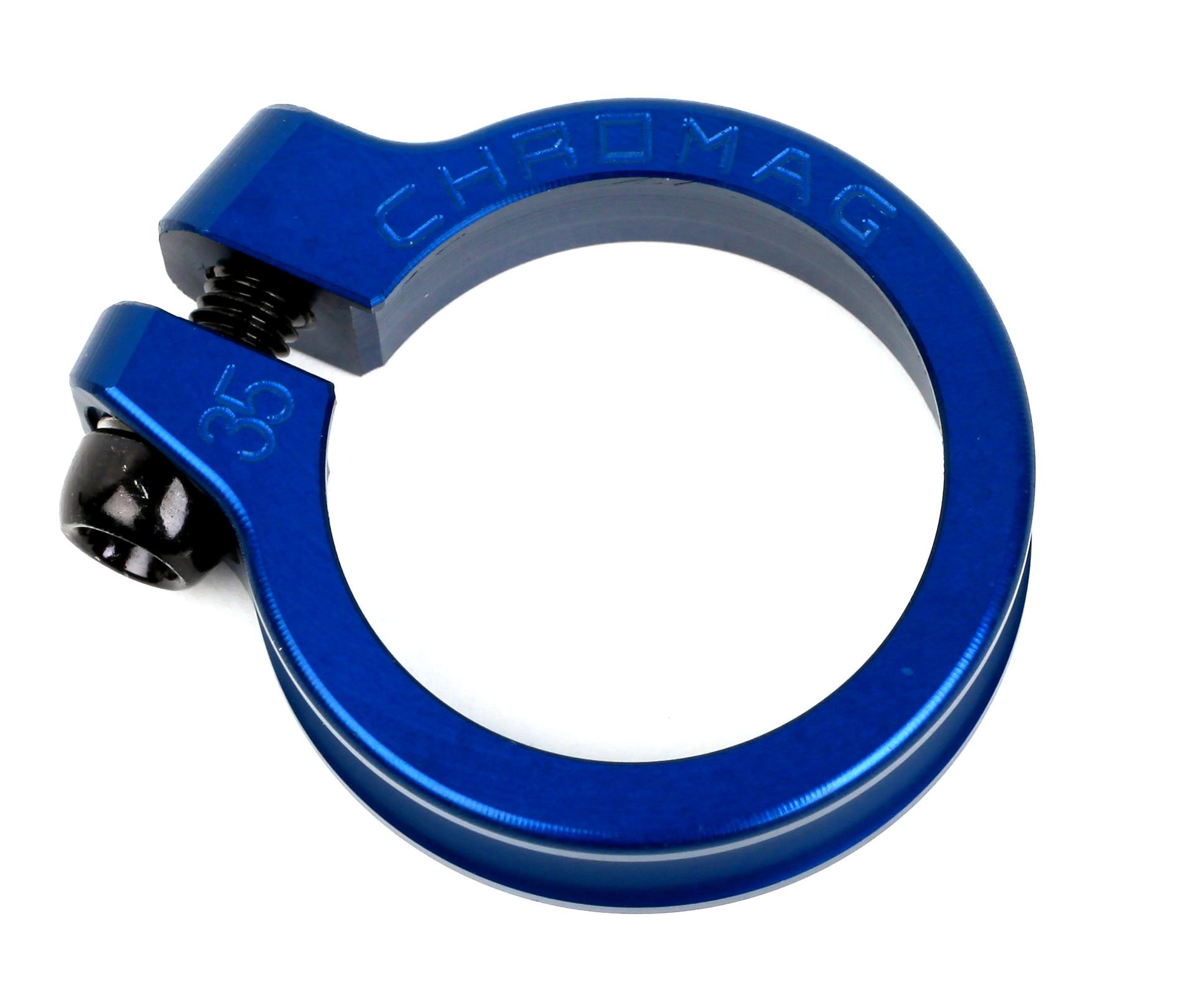 Chromag Bikes Seat Post Fixed Clamp - 35mm - Blue