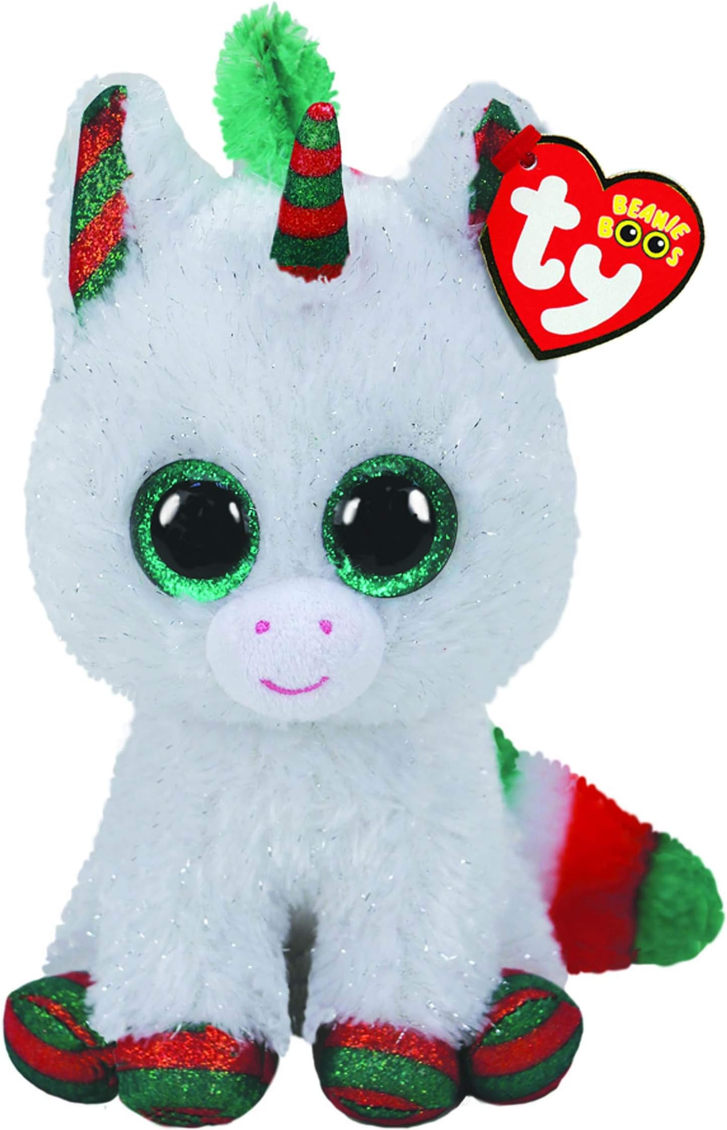 Ty UK Ltd 2005913 Beanie Boos Snowfall Unicorn Xmas 2020-Boo-Reg Plush Animal, Multicolor
