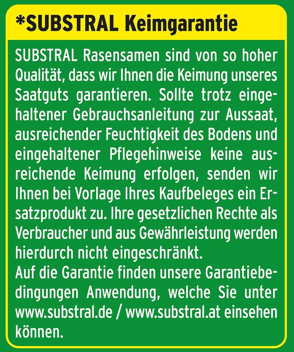 Substral Rasensamen Der Robuste Sport - und Spielrasen Einzigartige Strapazierrasen - Mischung 1kg für 50 m²