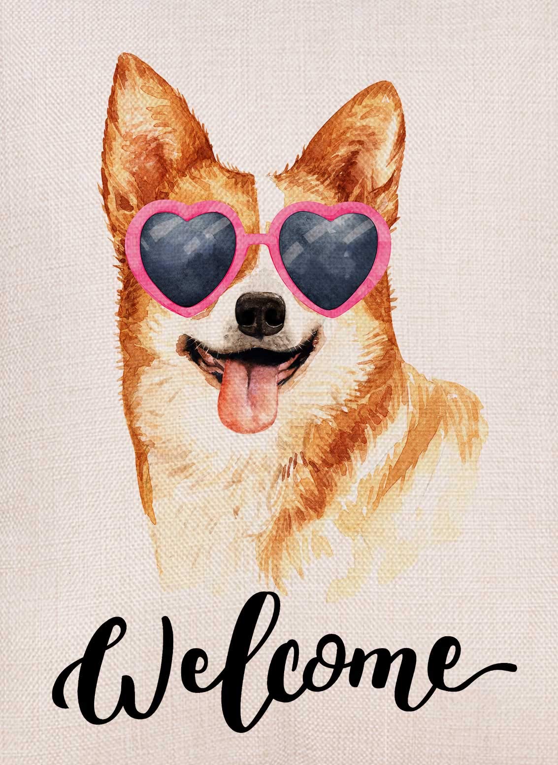 Starlit Patio Patriotische Gartenflagge – Corgi Mit US-Flaggen-Bandana, 30x45 Cm, Beidseitig Bedruckt, Wetterfest Für 4. Juli & Feiertage