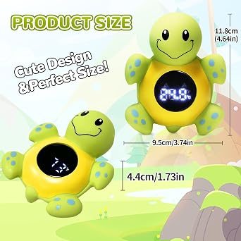 Turtle Bath Thermometer, Temperature Measurement LED Water Thermometer | Water Thermometer, Thermometer Digital Cartoon Model