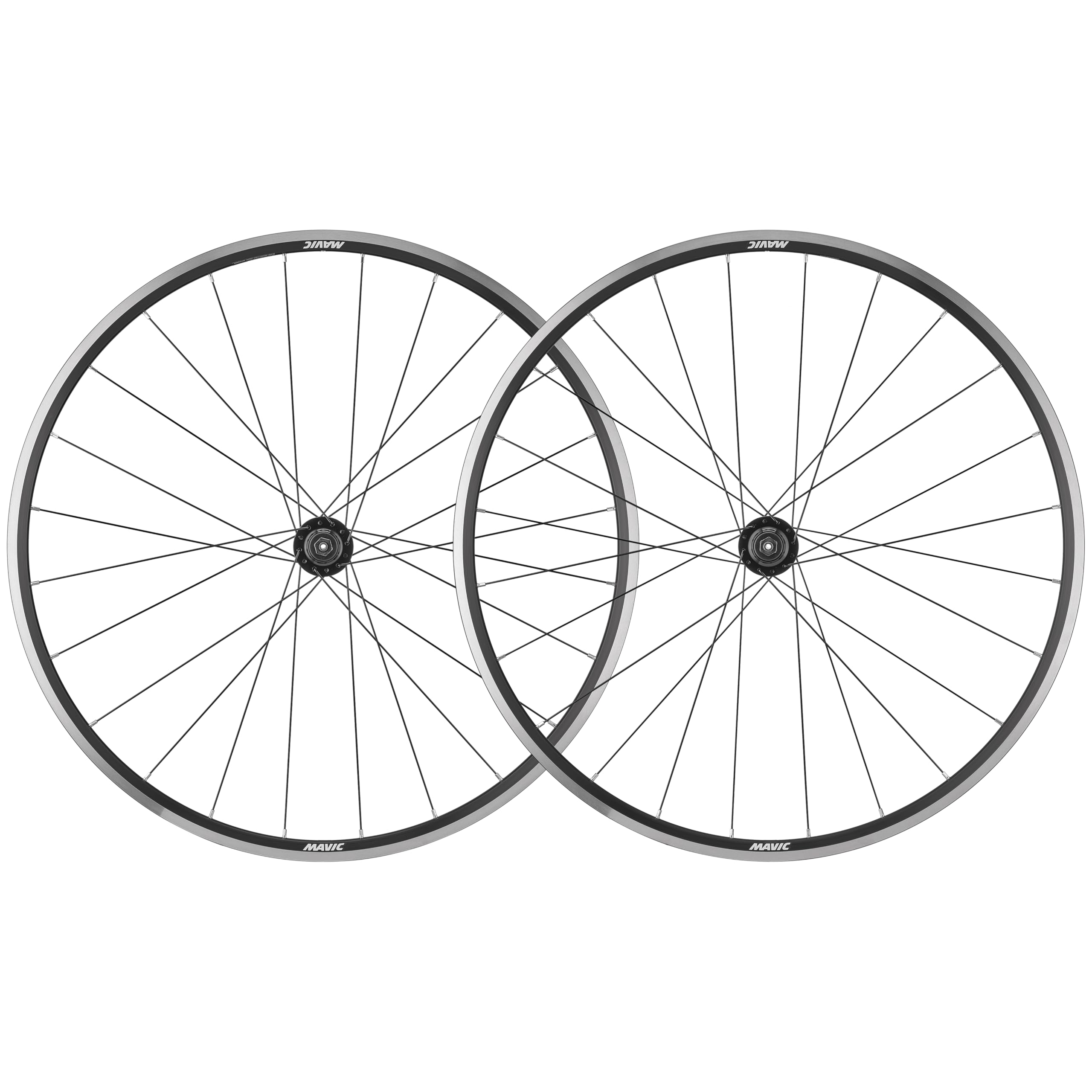 MAVIC Access R17 Rim Brake, Quick Release Wheelset, Black, 700c, Front & Rear Wheel Pair