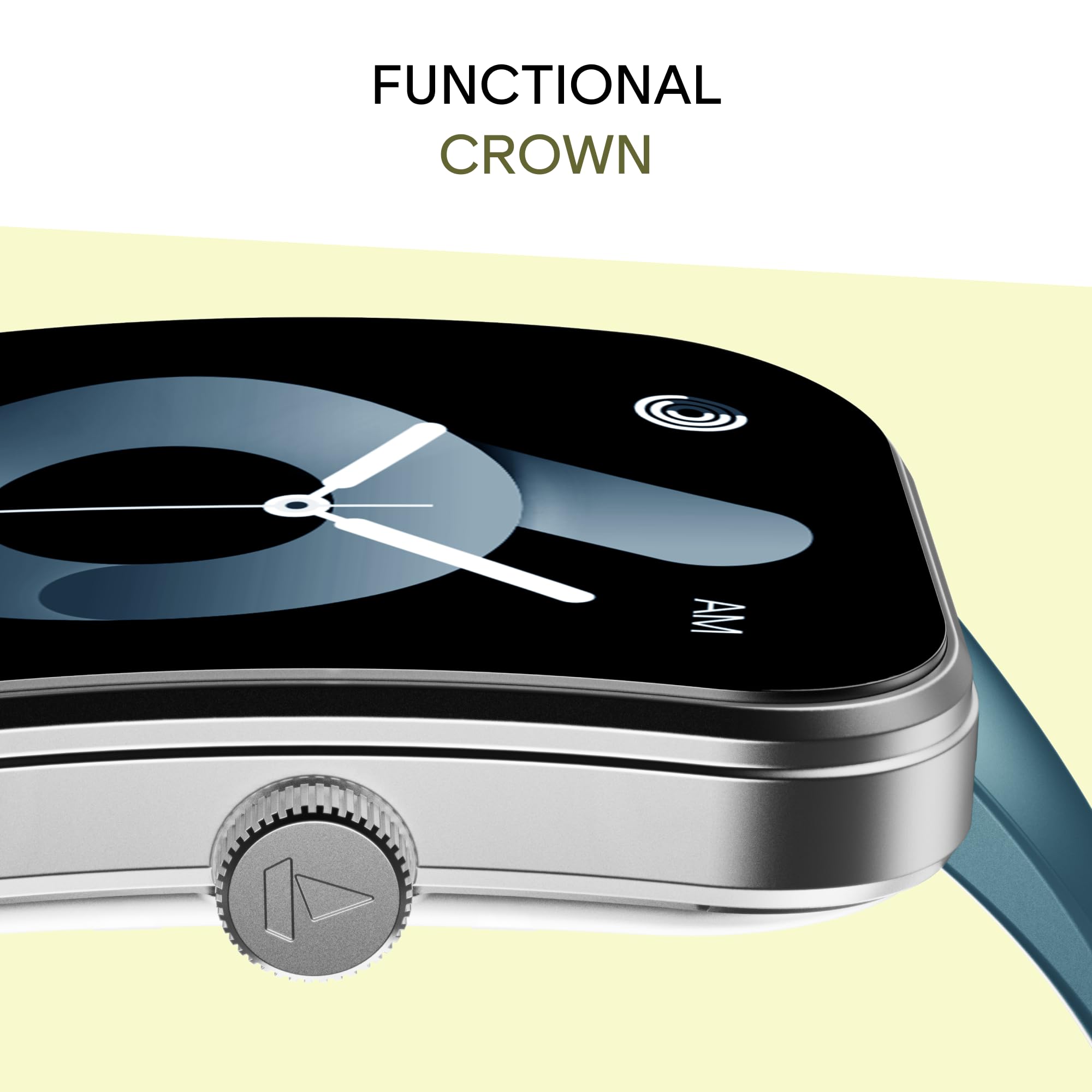boAt Wave Sigma 3 Curv Smartwatch with 2.01” (5.33 cm) Immersive Curved Display, Metallic Finish, Functional Crown, BT Calling, Sleep, Stress, Heart Rate & SpO2 Monitoring, SOS, IP68 (Cyan Blue) — Amazon image 6