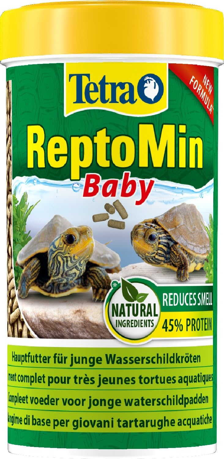 Tetra ReptoMin Baby alimento para tortugas - pequeñas barritas especialmente adaptadas a las tortugas jóvenes, 250 ml