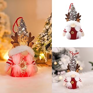 Clearance!Sale! Christmas Gonks With Light Plush Gnomes Hanging Ornaments Faceless Decorations Tree Doll Sale Clearance Indoor Decor for Table Ornaments Christmas Tree Kids