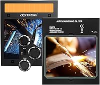 Vista 11 de TRQWH Lente de soldadura oscurecimiento automático: lente de casco de soldadura, tecnología de color verdadero con 4 sensores de arco, rango