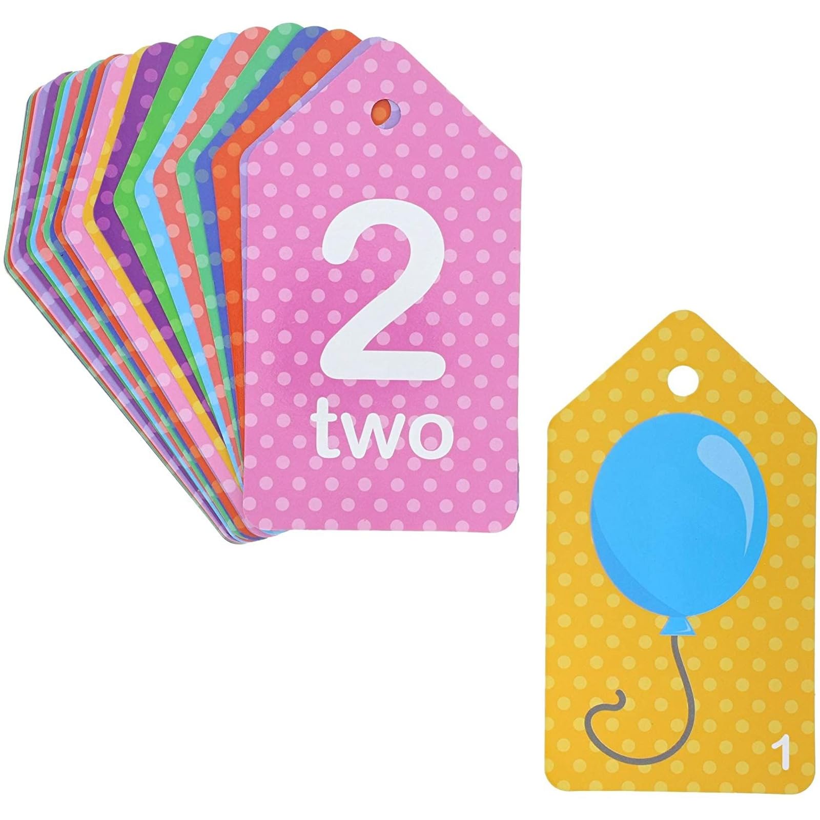 Bright Creations 3er-Pack Lernkarten für erste Wörter (Alphabet und Zahlen) für Kleinkinder und Vorschüler.