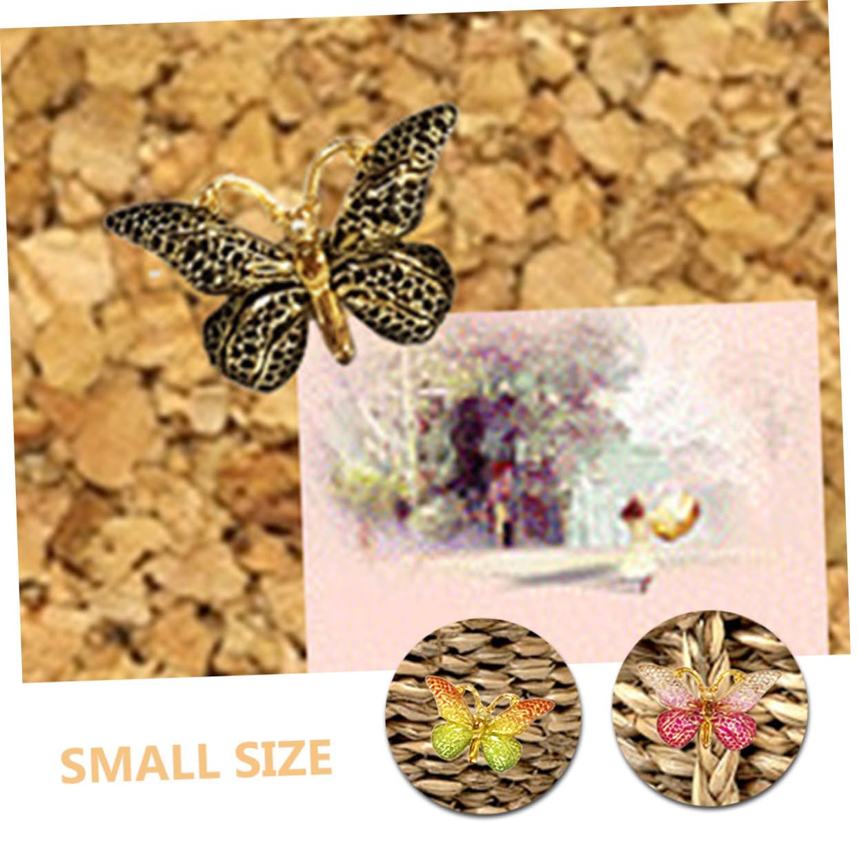 Artibetter 72stücke Schmetterlings-Form Pinnwandnadeln Austauschbare Push- Für Karten Und Wanddekoration Praktische Schreibtischaccessoires Für Zuhause Und Büro