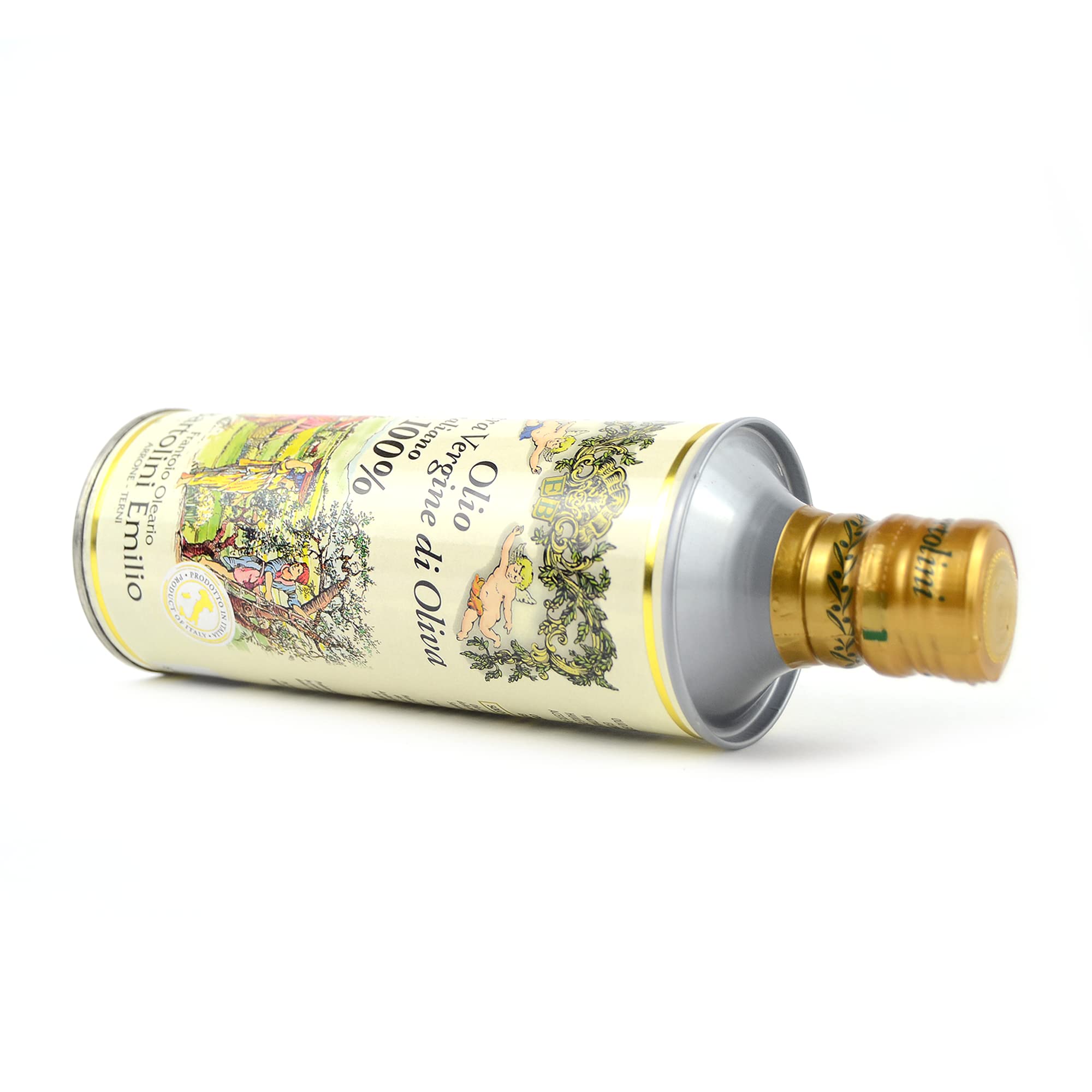 1 litro (2 latas de 0,50 L) de aceite virgen extra de oliva italiano 100% de aceite aceite aceite bartolini emlio
