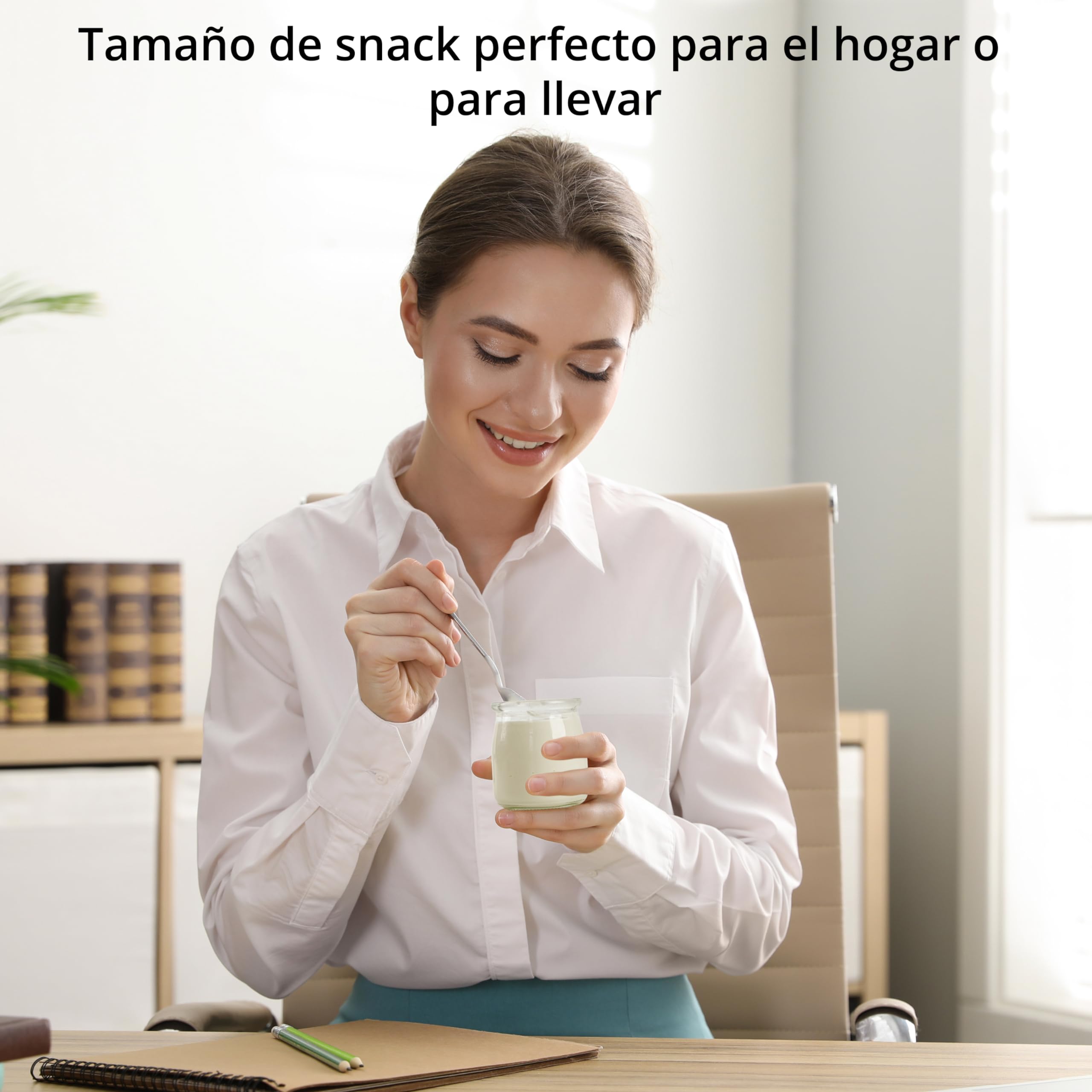 Winter Shore Tarros de Yogur Transparentes con Tapa de 200 ml (Pack de 20) - Vasos de Cristal con Tapa Multiusos para Comida, Velas, etc - Aptos para Lavavajillas, Congelador y Microondas, Sin BPA