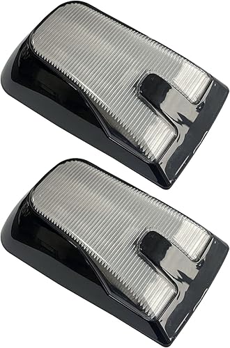 2 piezas de lámparas indicadoras de marca lateral LED, luz superior para Volvo VNL VN VNM 2004-2015 (Negro)