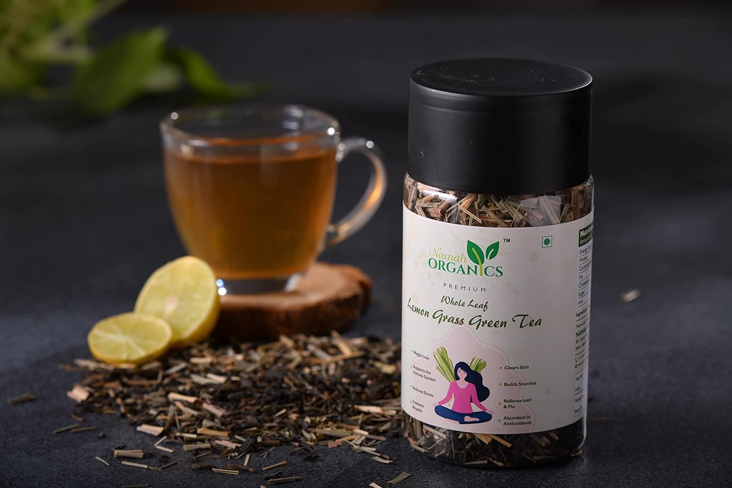 Namah Organics Darjeeling Premium Natural Lemon Grass Green Tea Whole