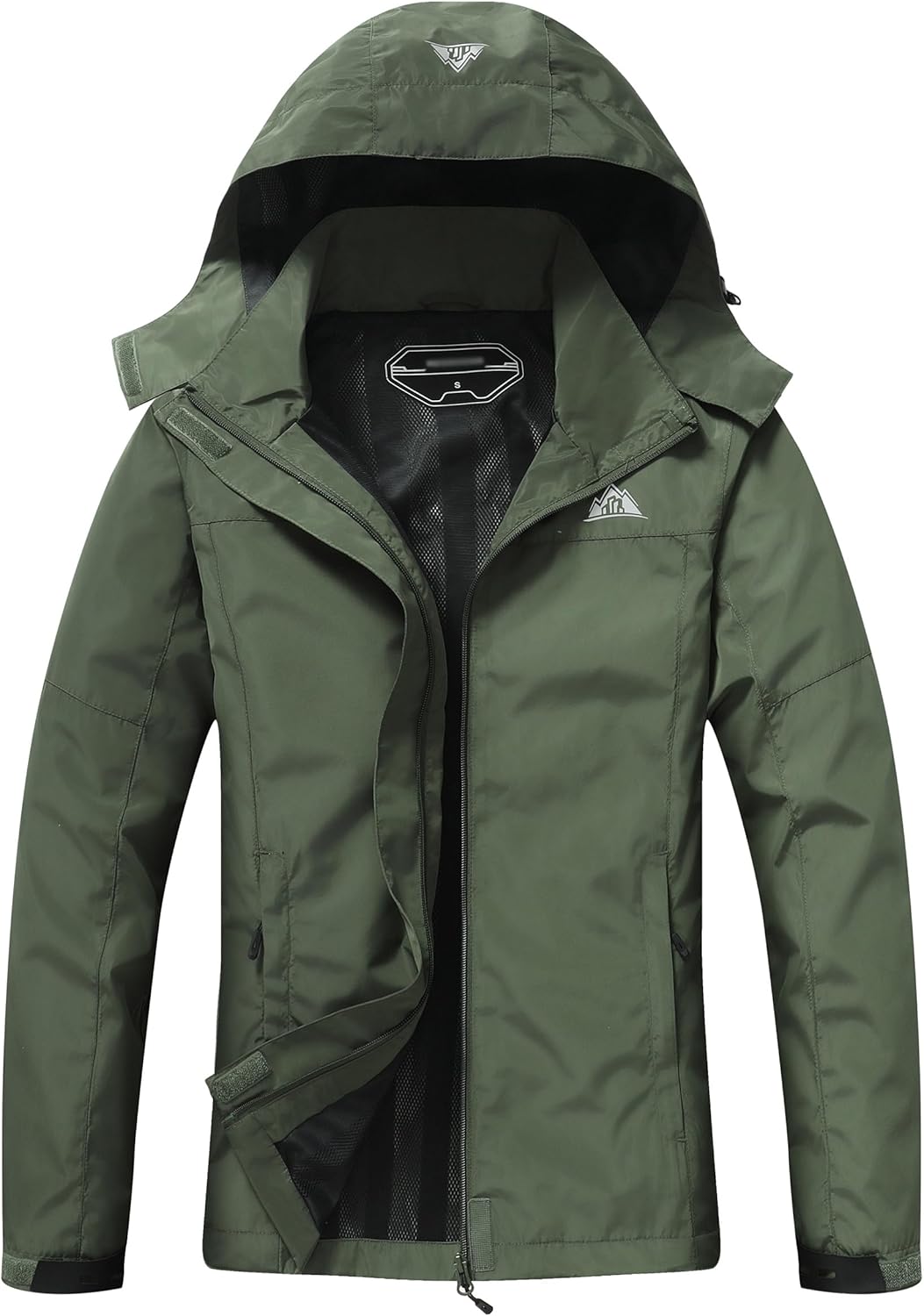 Women's Waterproof Rain Jacket Hooded Lightweight Rainoats Outdoor Hiking Jacket Travel Windbreaker