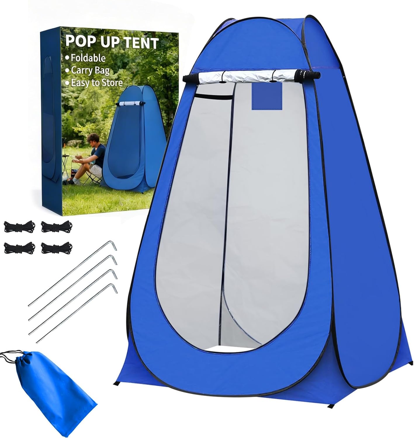 Portable Outdoor Instant Pop Up Tent For Privacy Camping Shower, Toilet & Changing Room by Denny International®
