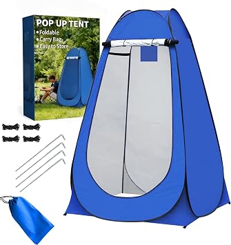 Portable Outdoor Instant Pop Up Tent For Privacy Camping Shower, Toilet & Changing Room by Denny International
