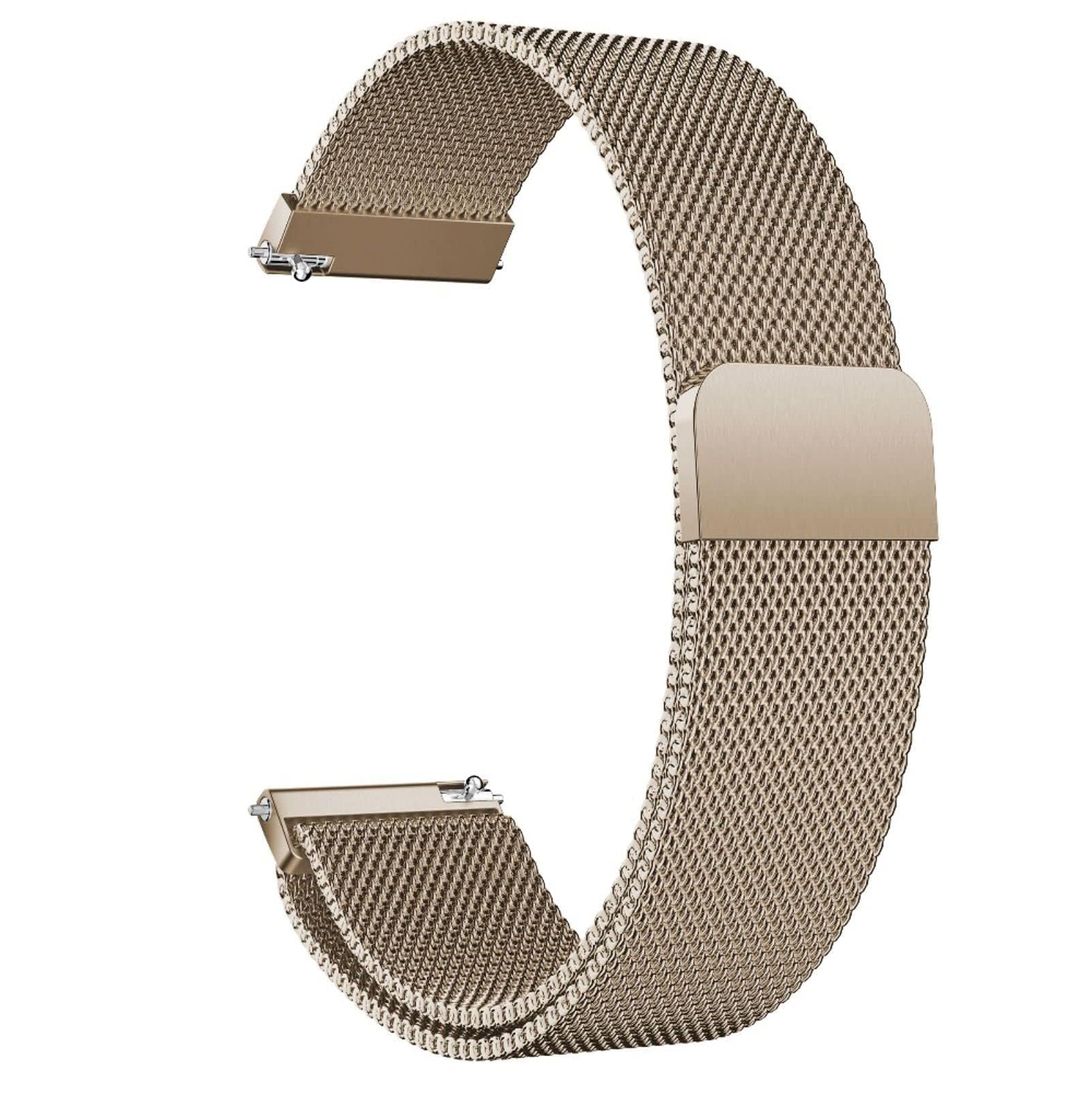 LYYLTX Edelstahl Mesh Uhrenarmband Metall Ersatz Armband Magnetverschluss Smartwatch Schnellverschluss Watch Uhren Ersatzband Für Damen Herren