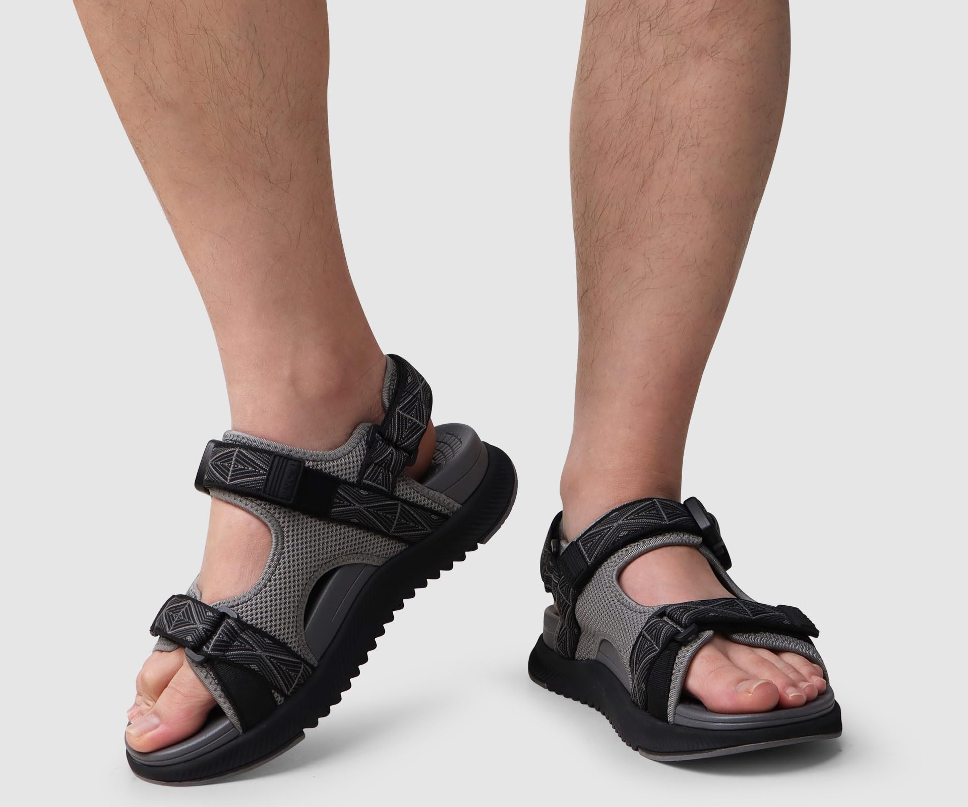 ONCAI Sandalias de Senderismo Para Hombre,Sandalias de Senderismo Con Soporte Para Arco Del Pie,Sandalias de Playa de Malla Transpirable y Toboganes Ortopédica con Correa Ajustable Talla 40-48 EU