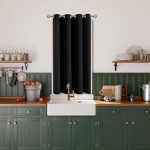 Miniatura 21 de BGment - Cortina para oscurecer habitaciones de 63 pulgadas de largo para dormitorio, cortina de ventana con bloqueo solar y aislamiento térmico