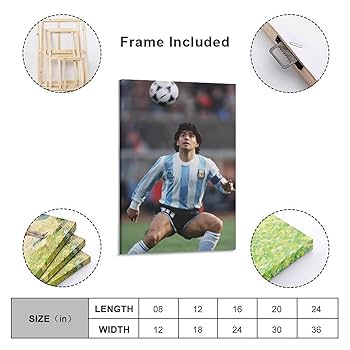 Amazon.co.jp: ディエゴマラドーナポスター壁の絵サッカー 印刷