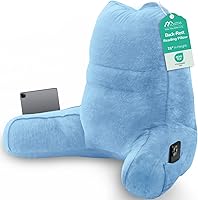 Vista 72 de Sasttie Almohada de lectura para sentarse en la cama, de espalda, respaldo para silla de apoyo, artículos esenciales para dormitorio universitario