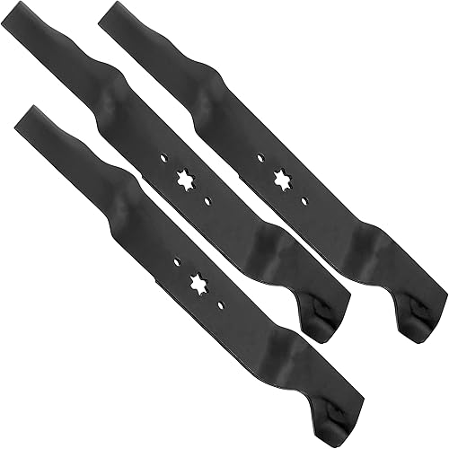 Miniatura 7 de Caltric 3 cuchillas compatibles con Mtd Cub Cadet 942-0677B 1120931 98024 335855 302448 785720 98672