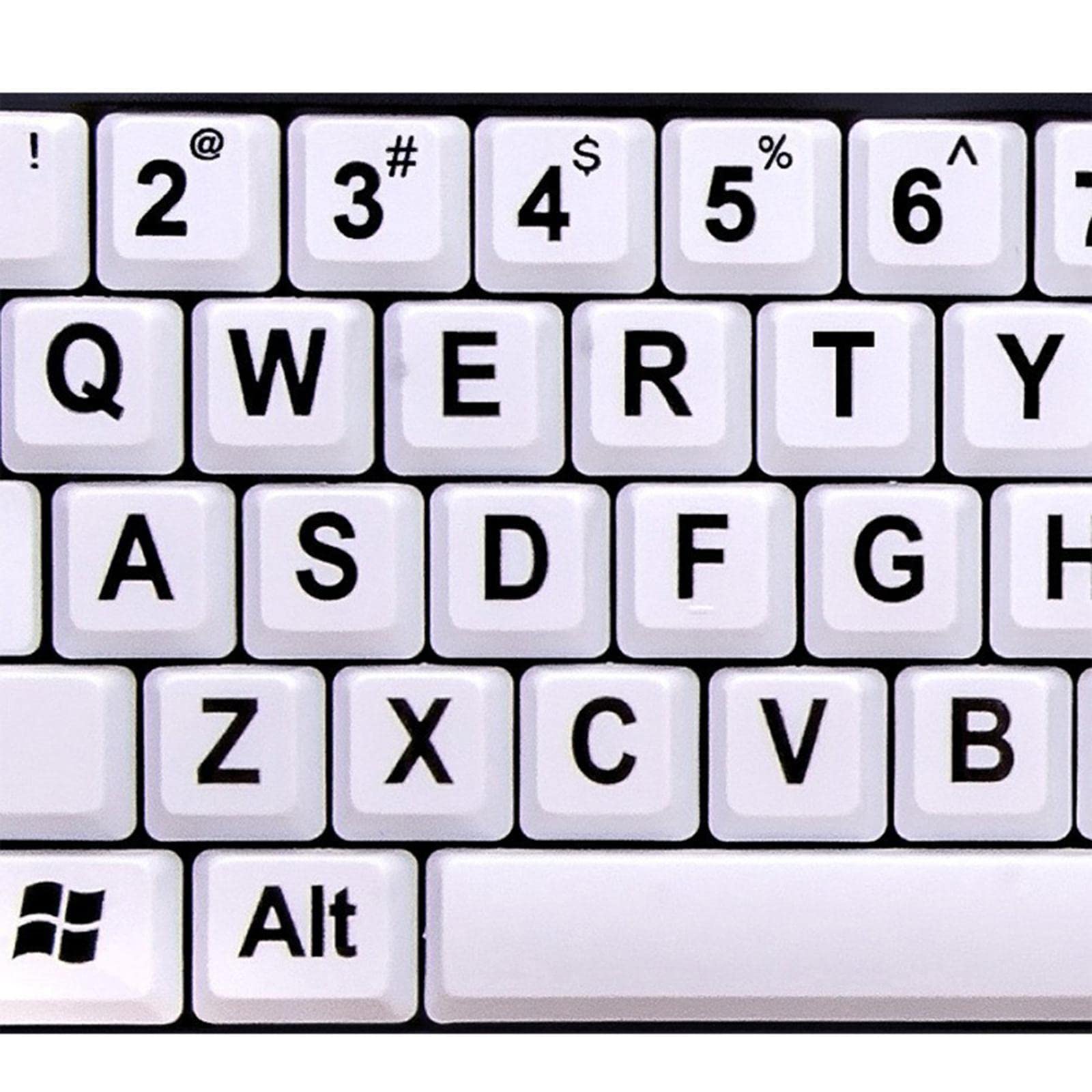 2 set di grande tastiera per computer con stampa rende il tipo facile per l'assistenza visiva senior