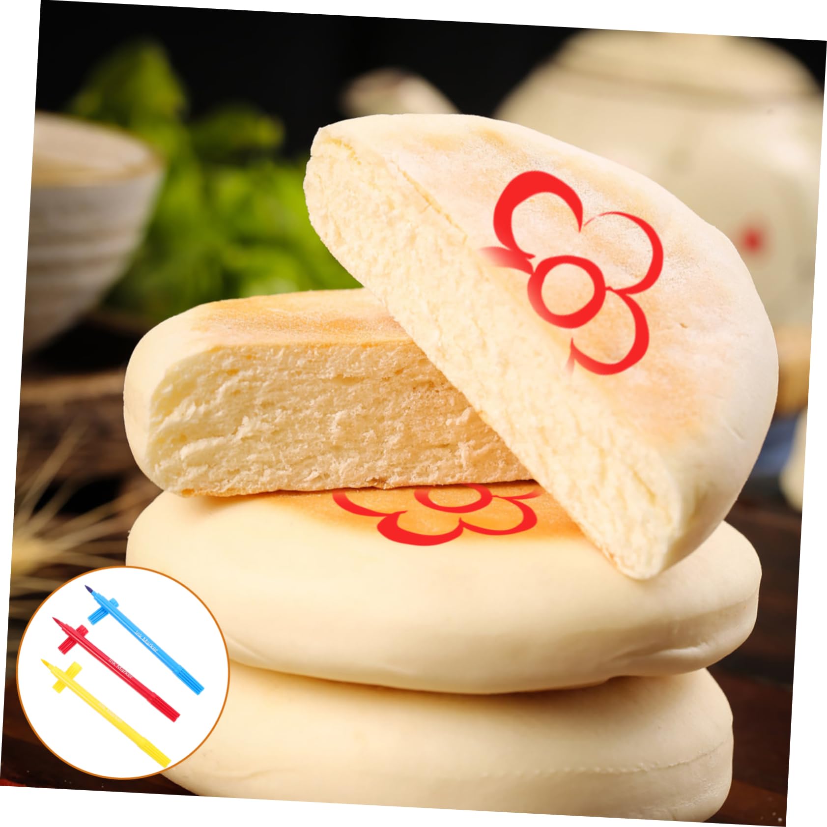 IMIKEYA 5 Sätze Backstift Marshmallow Stäbe Zuckerstangen Farbstifte Für Backwaren Keksnadeln Markierungen Backzubehör Essbare Stifte Zum Dekorieren Von Keksen Plastik 3 Stück * 5