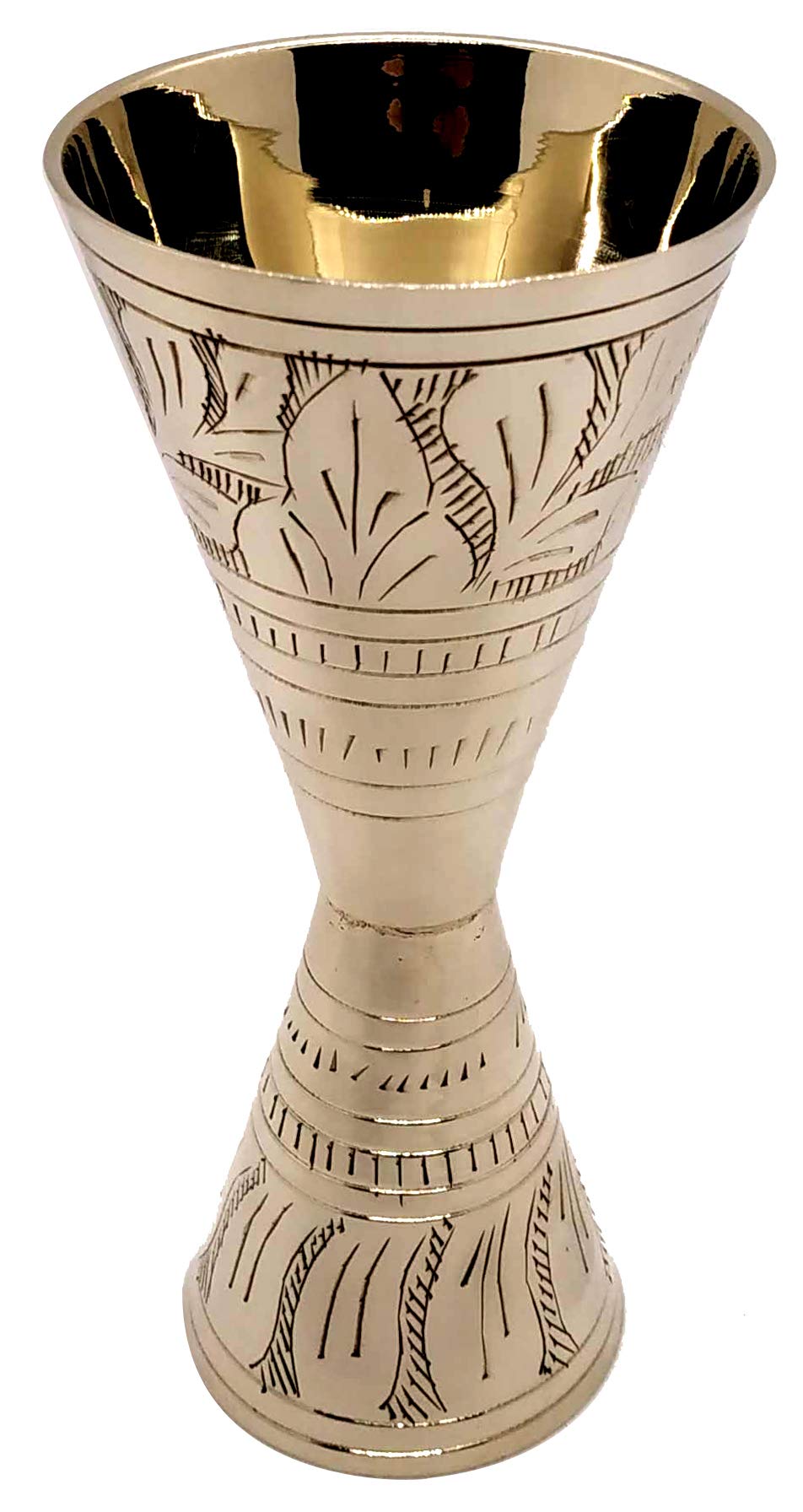 AKANKSHA ARTSBrass, Light Golden Shade, 30 ml / 60 ml, EPNS, Alluring Engraving