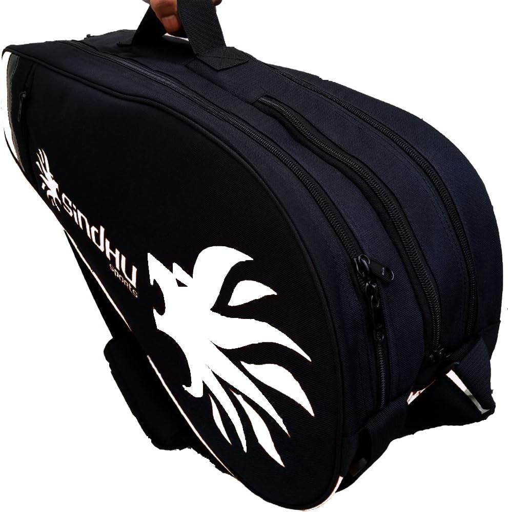 Sindhu Sports Pro-1001 Badminton Racquet Kit Bag Cover (Black, Grey)