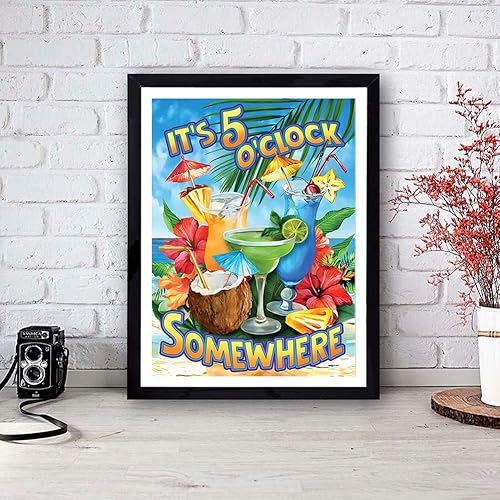 Miniatura 7 de KTHOFCY Kits de pintura de diamantes 5D para adultos y niños, bebidas, bordado completo, punto de cruz, pinturas de diamantes de imitación,