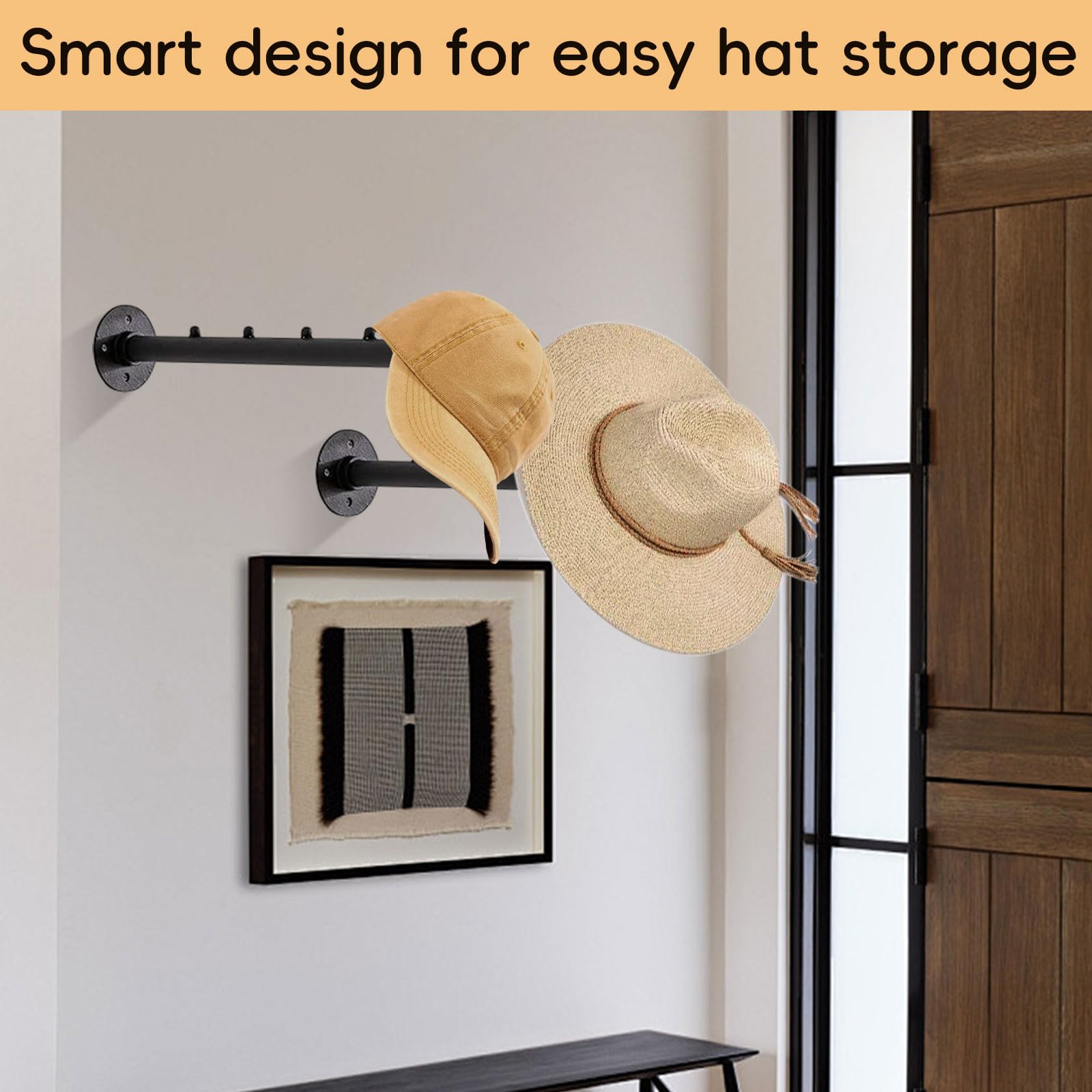 Barras De Perchero Barra De Pared Con Tubos Industriales Para