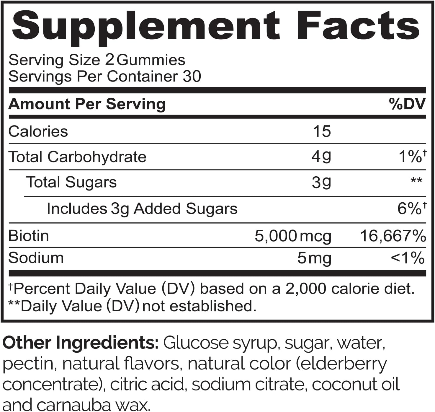 NATURELO Biotin Gummies - Supports Healthy Hair, Skin & Nails - High Potency 2500 mcg - Non GMO, Gluten Free - 60 Gummies - Image 3