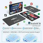 Tablette 11 pouces Tablette Android 15, mise à jour 2025, 128 Go ROM 16 Go RAM, Tablette 4G LTE, Wi-Fi 5G + Cellulaire, Octa-Core MTK8786, caméra double 21MP, 1 To extensible, écran FHD Incell, support de carte SIM T-Mobile