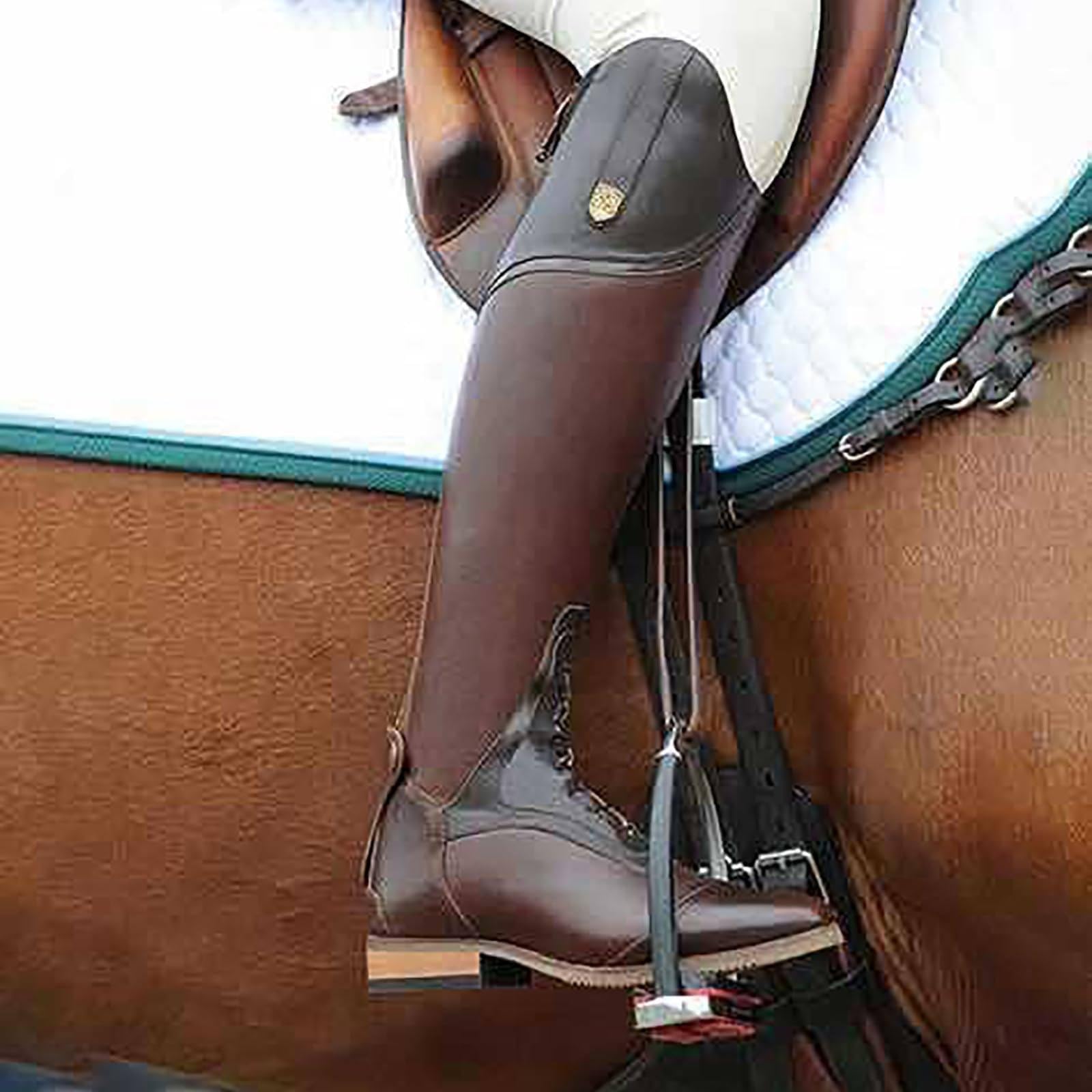 Stivali Da Equitazione (34-48), Stivali Alti Da Equitazione, Alti Fino Al Ginocchio E Con Tacco Medio (3-5 Cm), Cerniera Posteriore E Punta Affilata(Nero,35)