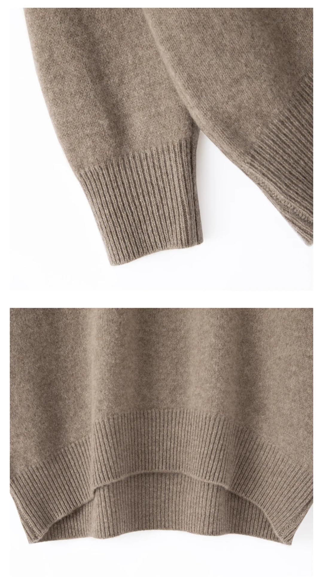 Maglione da donna a collo alto in misto lana tinta unita pullover con risvolto alto maglione casual sciolto maglia spessa top