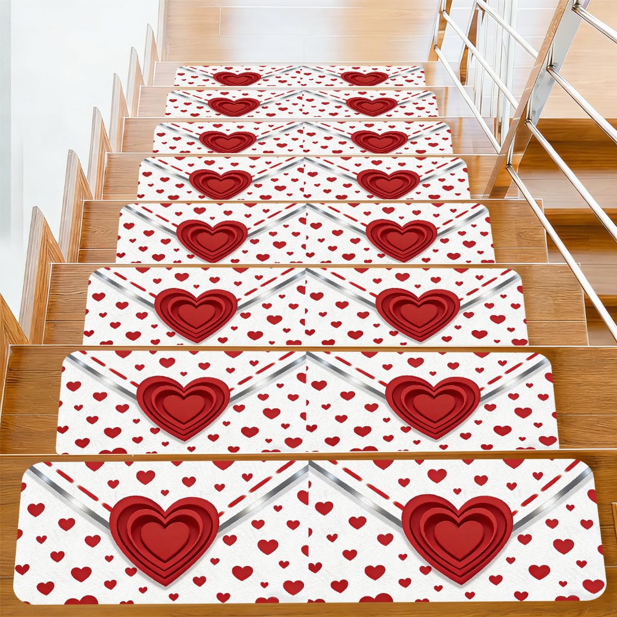 Alfombrillas antideslizantes Mexpekil pelar y pegar protectores de escaleras 76 x 20 cm