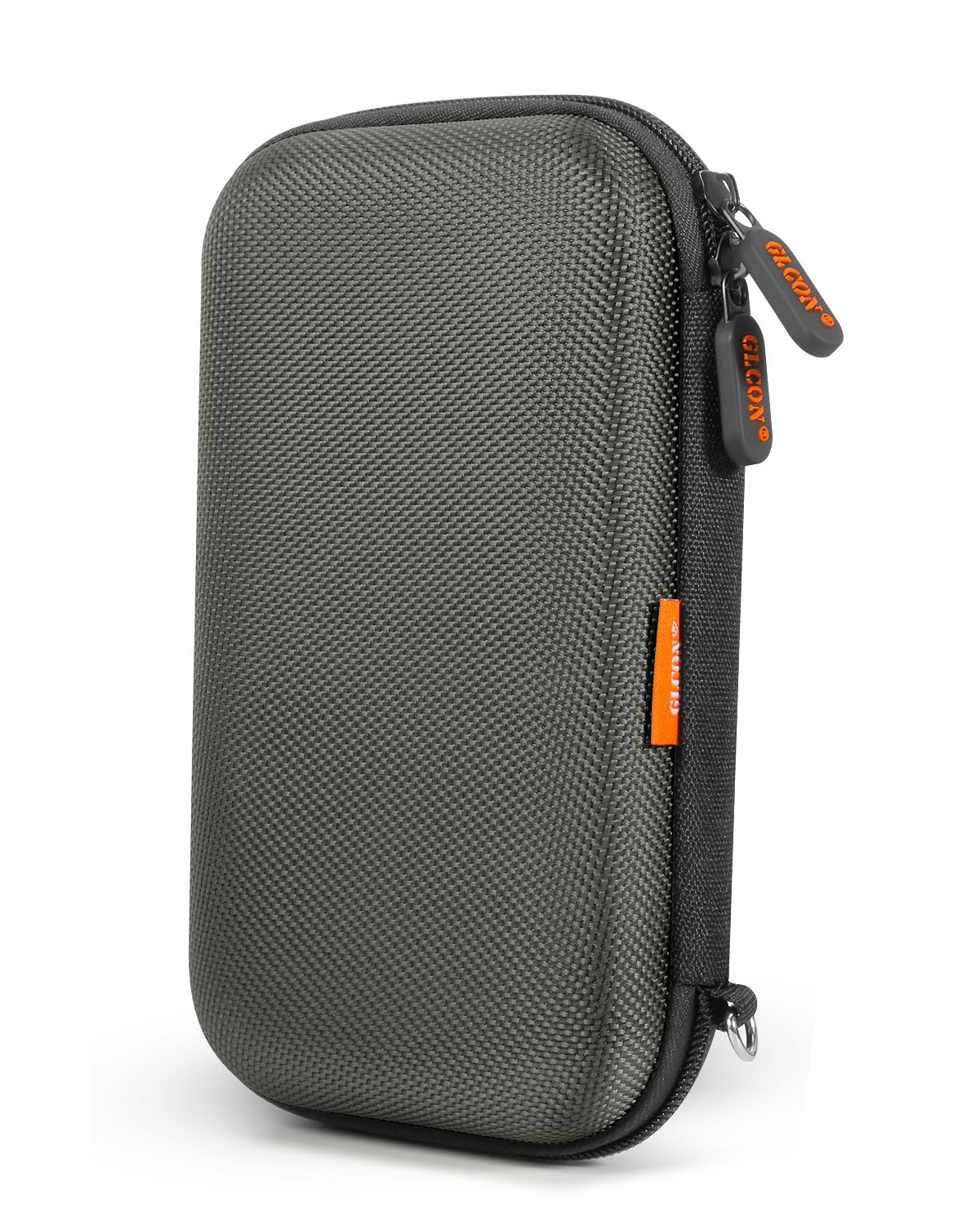 Silver-Gray Shockproof Hard EVA Carrying Case Travel Pouch for External Hard Drive, Power Bank, Cell Phone, Cable, Cord - Portable Small Electronic