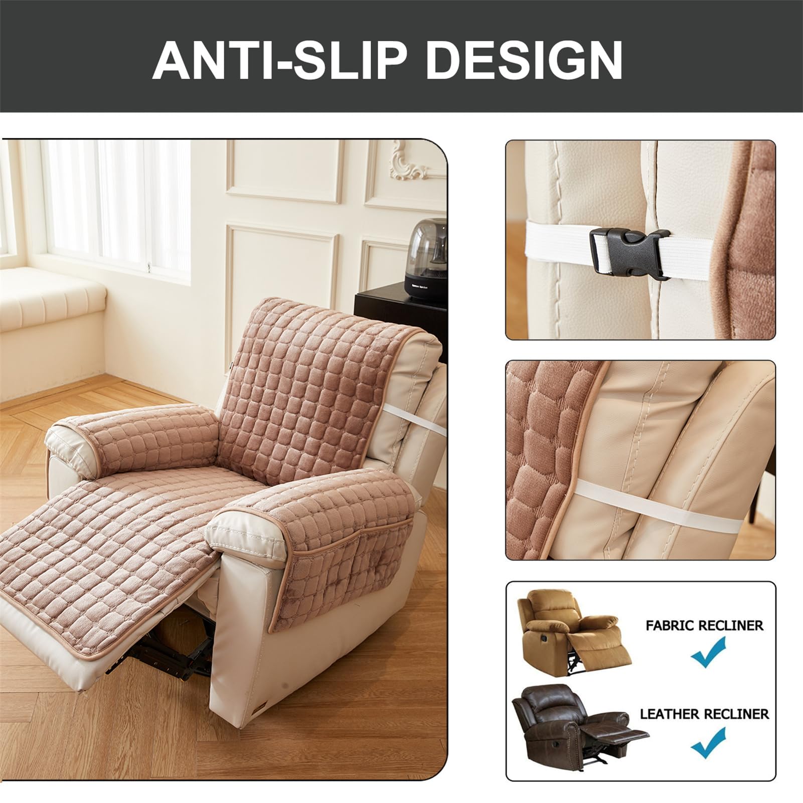Fleece Arm Caps For Sofa
