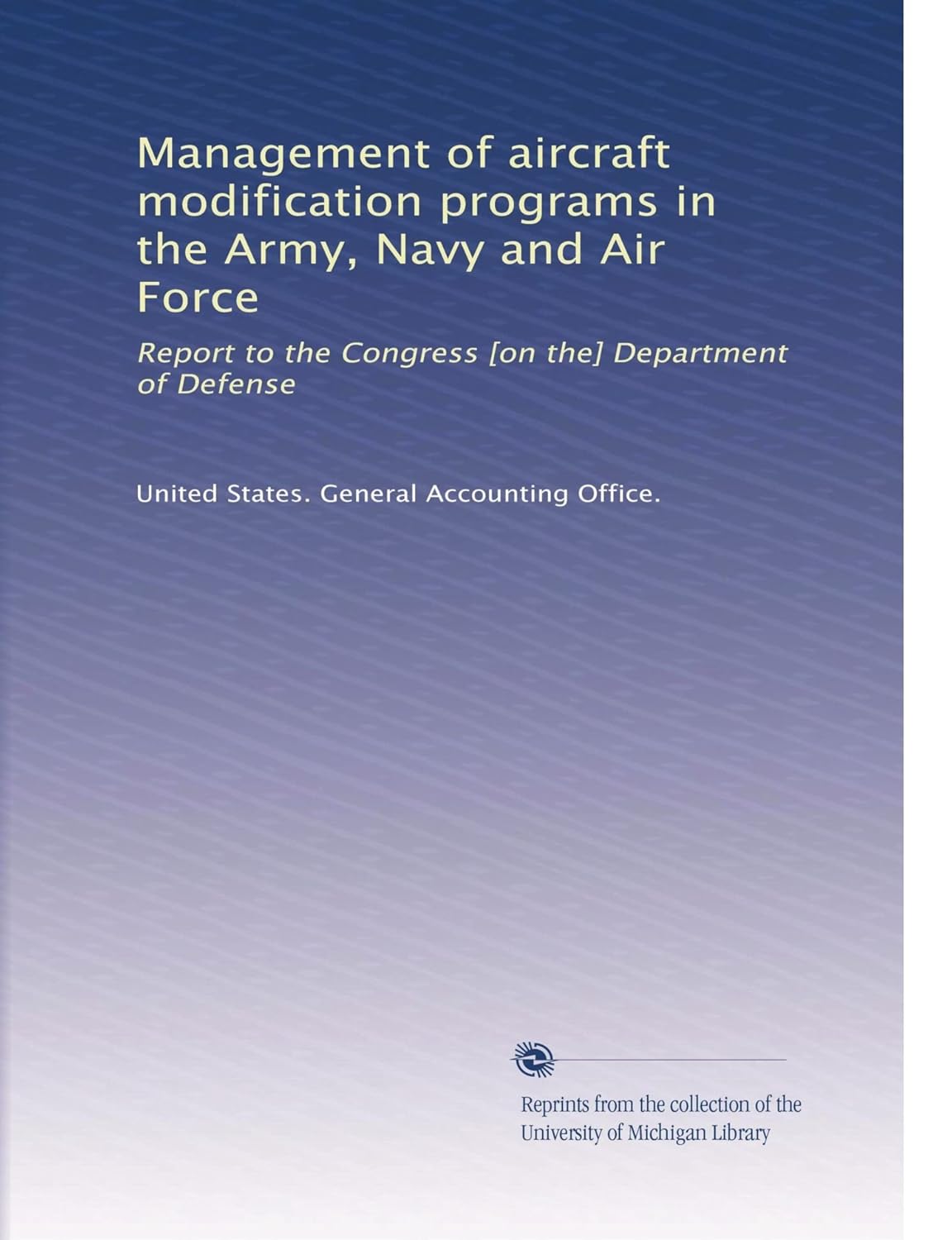 Amazon.co.jp: Management of aircraft modification programs in the Army ...