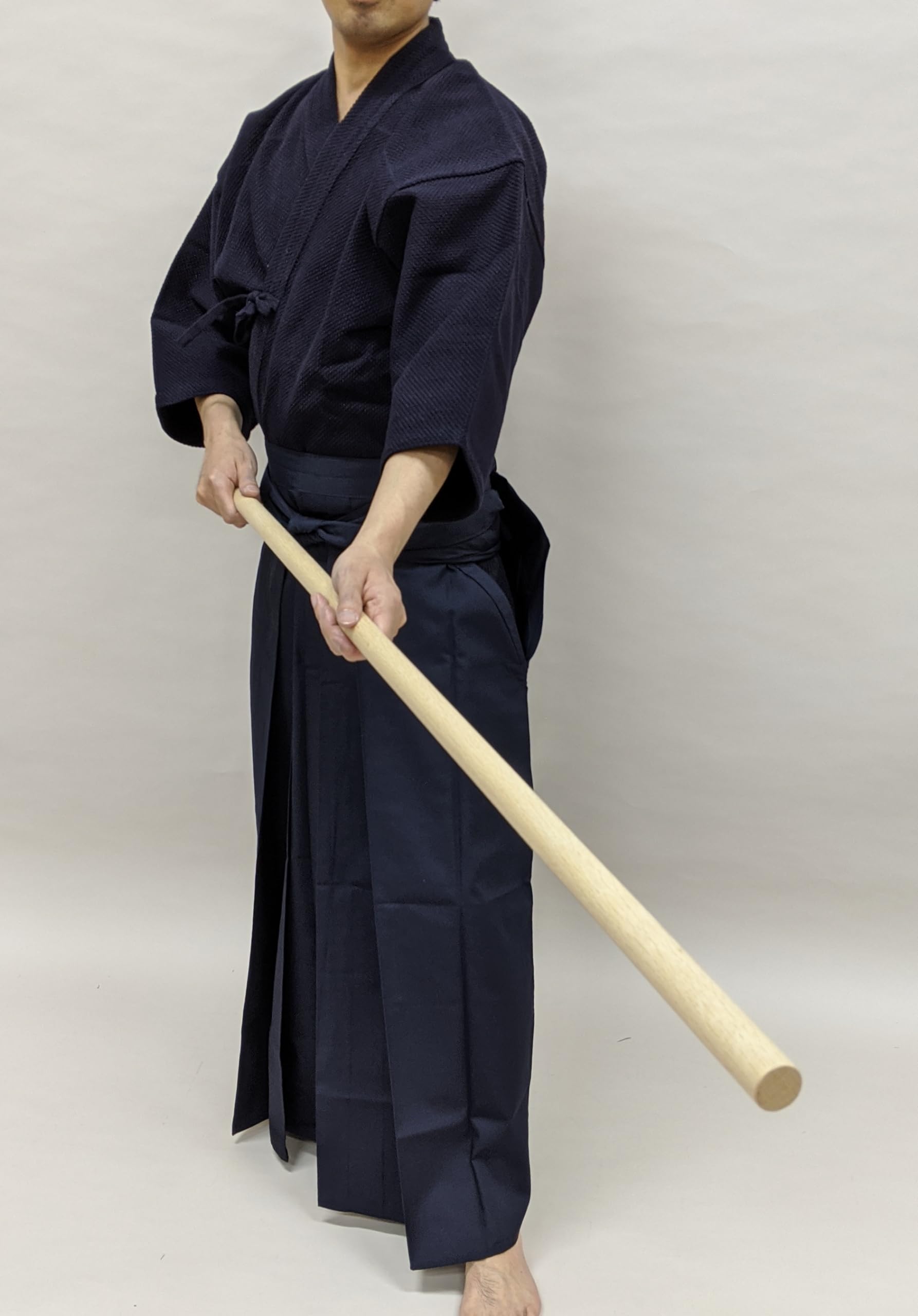 松勘】杖道 杖 白樫 4尺2寸1分 径8分 74-