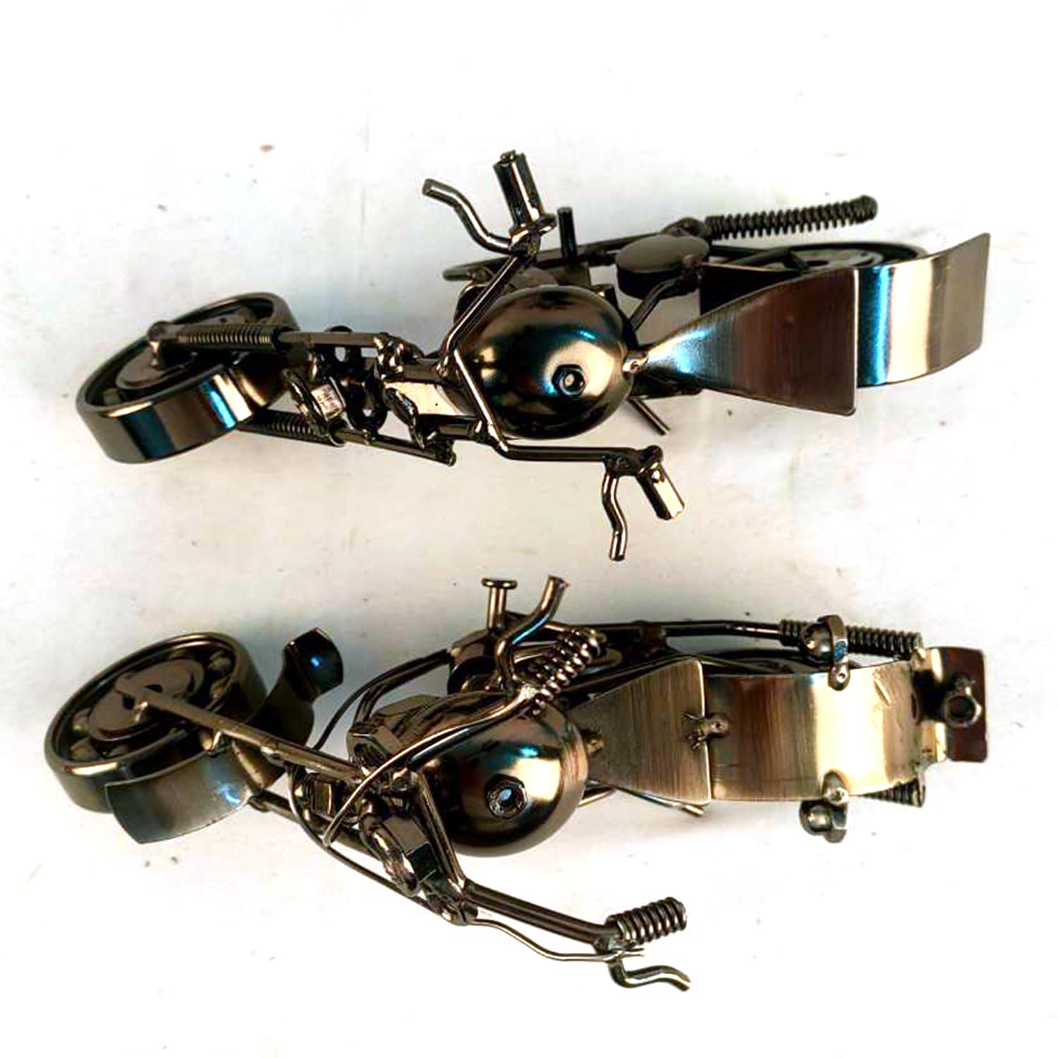 JUXVIXO Motorcycle Decor 2 Pack, Black Color (M13C,M9C)