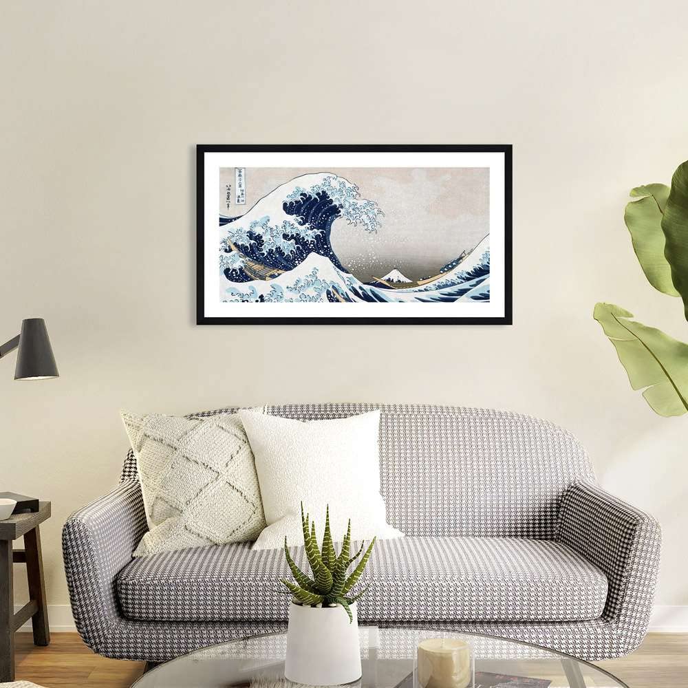 ART PRINT CAFE' Tableau de Hokusai, La grande vague de Kanagawa