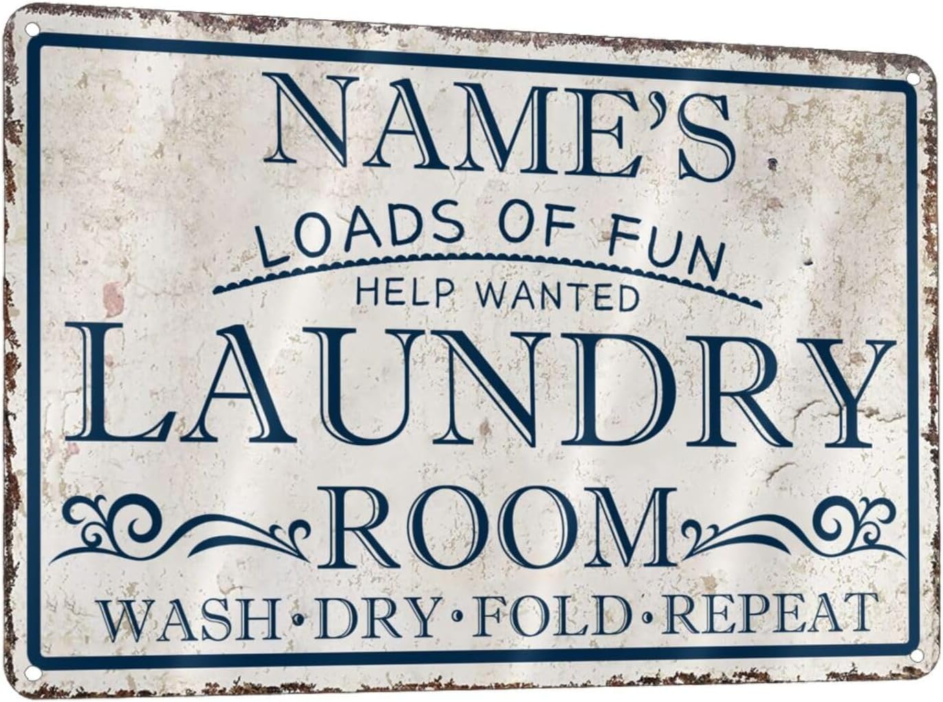 Amazon.com: Custom Metal Sign Personalized Custom Laundry Room Sign ...