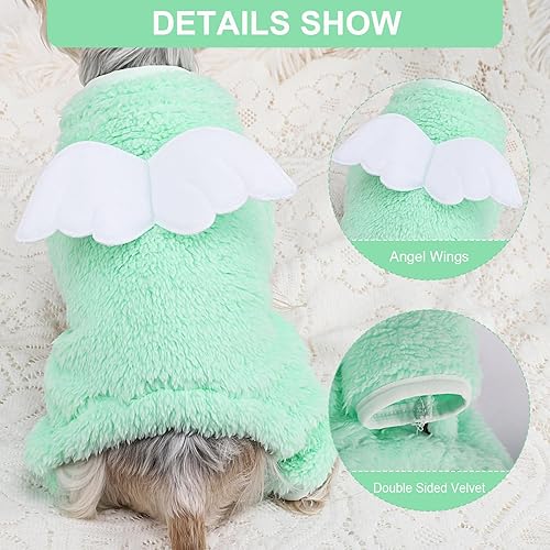 Miniatura 2 de Pijama de forro polar para perro, ropa de otoño e invierno para perros pequeños, overol de terciopelo ligero para mascotas, pijama, ropa para gatos,