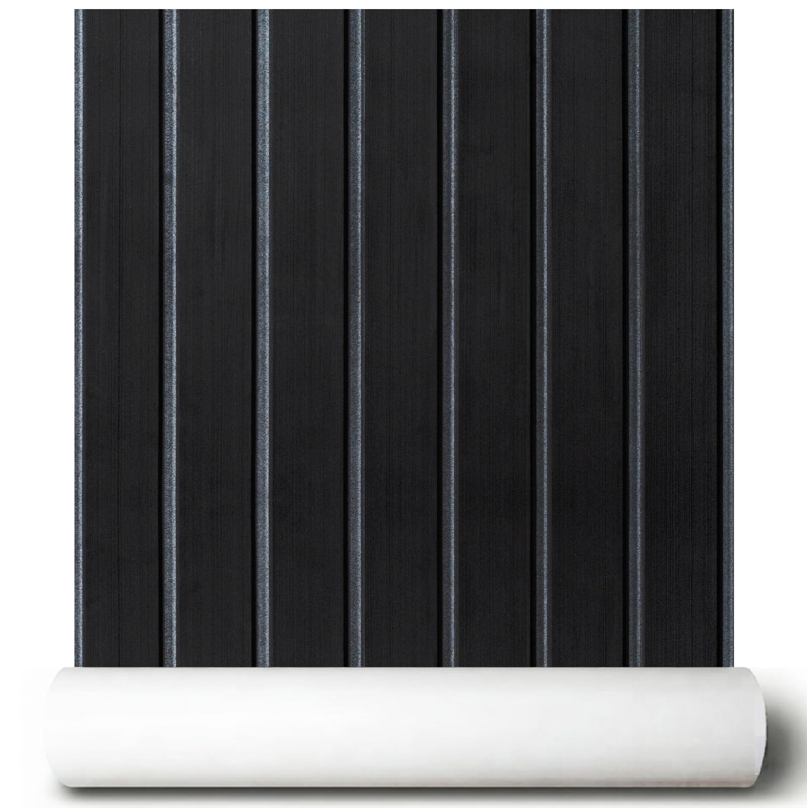 FOCEAN Boat Flooring EVA Foam Boat Decking Self-Adhesive Non-Slip Marine Carpet for Jon Boat Bass Boat Pontoon Boat Motorboat RV Yacht Kayak Surfboard, 94"x 15" Black with Dark Grey Lines