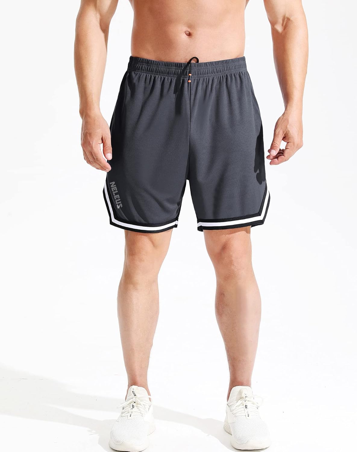 NELEUS Men's 7 inch Lightweight Workout Running Shorts with Pockets - Image 2