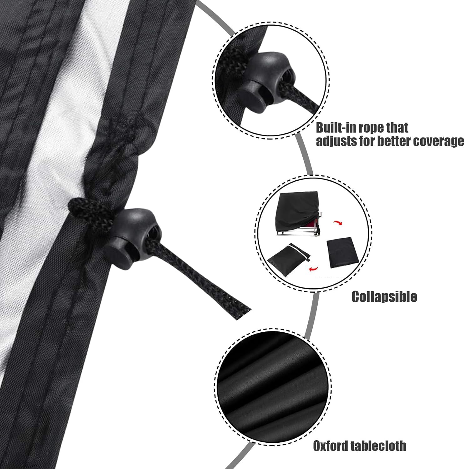 Copertura per Tavolo da Ping Pong,21 0D Oxford Coperture Protettiva per Tavoli da Ping Pong Esterno, Impermeabile Telo di Protezione per Tavolo Ping Pong per Interni Esterni(Size:165 x 70 x 185cm,Colo