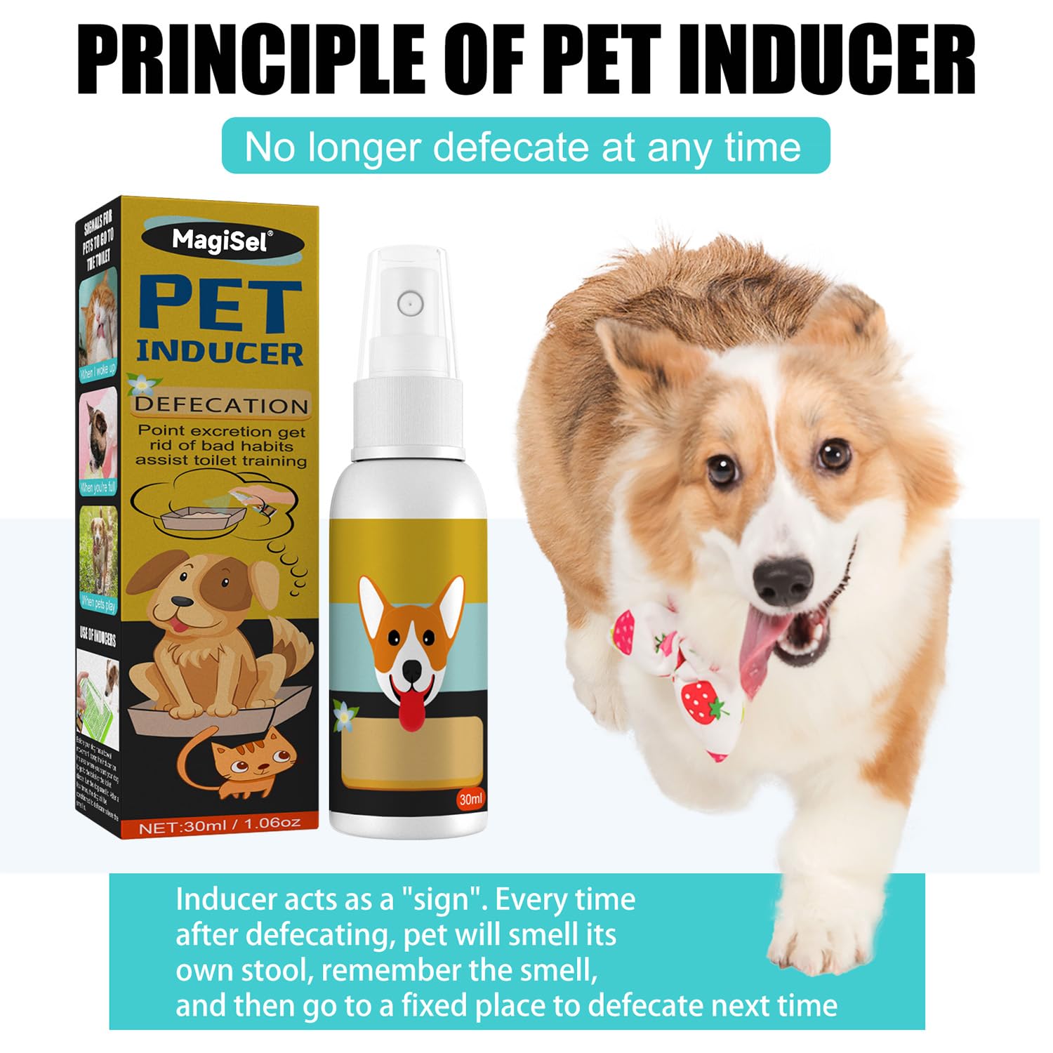 Spray Attrattivo Naturale, Spray Per Addestramento Del Cane, Sprays Per Cani E Cuccioli, Sprays Pers Canis Addestrare Il Vasino, Cani E Cuccioli, Stimola Cane A Pipì In Un Unico Punto 30 ML