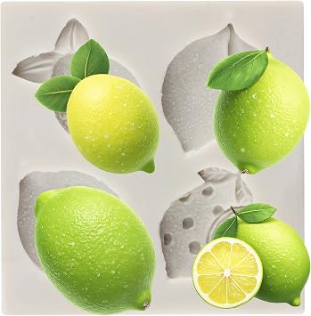 Lemon Fondant Molds Summer Fruit Lemon Silicone Chocolate Mold